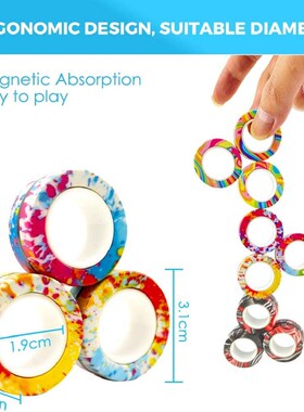 2022 Magnetic Rings AntiStress Fidget Toy Magic RingTool