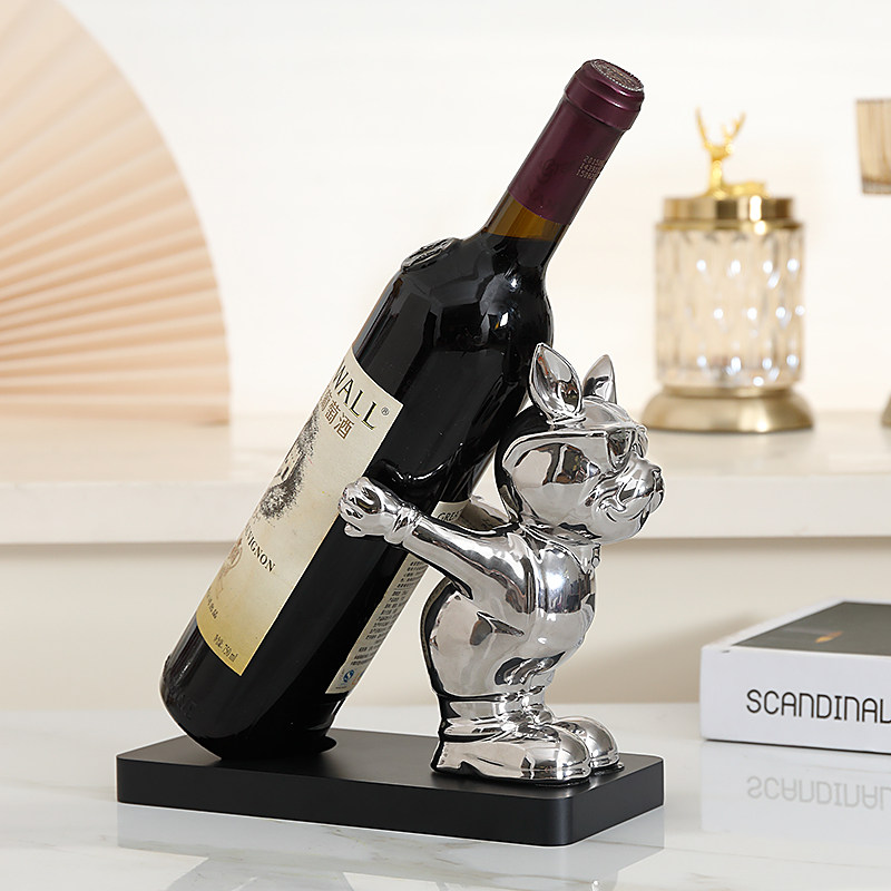 沛纳丽陶瓷红酒架装饰品客厅乔迁礼物轻奢餐边柜兔子酒托酒柜摆件,淘宝优惠券,粉丝福利购,淘宝优惠卷