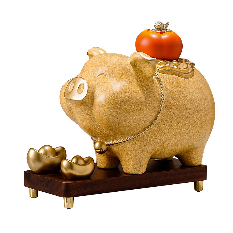 诸事大吉猪摆件存钱罐招财猪吉祥物客厅装饰品家居乔迁礼物新居,淘宝优惠券,粉丝福利购,淘宝优惠卷