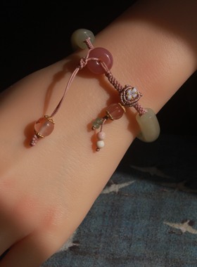 新中式原创设计天然和田玉手镯