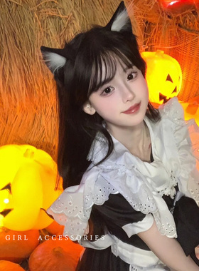 万圣节的夜晚~纯欲性感猫耳发箍