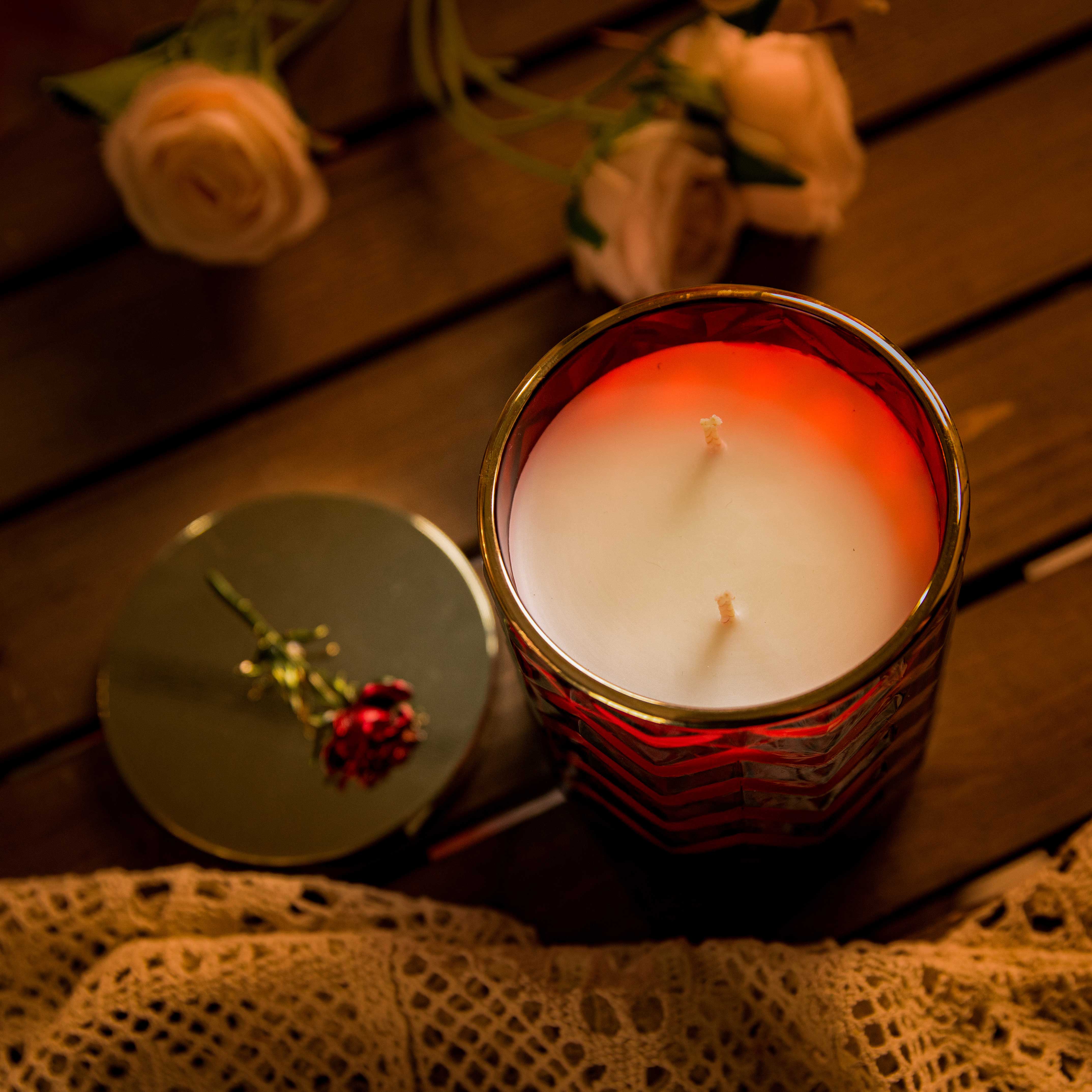 法国COTE NOIRE香薰蜡烛波纹杯600g高端小众家居香氛生日礼物摆件 - 图1