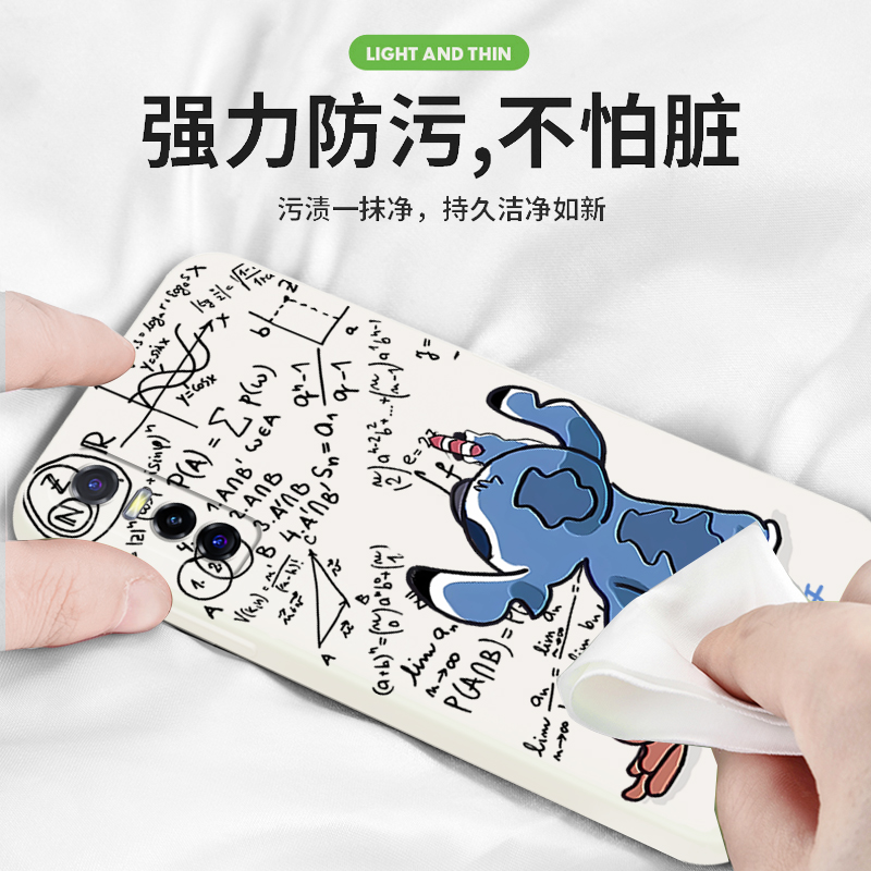 涂鸦史迪仔适用vivos17pro手机壳s17套s16pro史迪奇s15pro硅胶s7动漫s6欧美s10e可爱防摔s16e男s12por女s5 - 图1