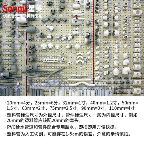 pvc水管接头鱼缸管件配件大全上下水过滤周转箱三通弯头底滤4分25 - 图3