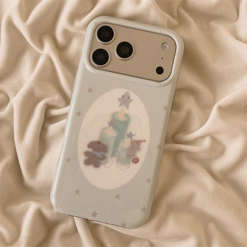 独壳 ins蓝色星星蜡烛小狗带链条适用苹果17promax手机壳可爱iPhone16新款15防摔14pro女款13双层手机套硬壳,淘宝优惠券,粉丝福利购,淘宝优惠卷