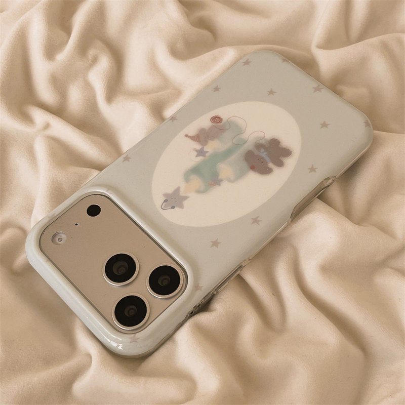 独壳 ins蓝色星星蜡烛小狗带链条适用苹果17promax手机壳可爱iPhone16新款15防摔14pro女款13双层手机套硬壳,淘宝优惠券,粉丝福利购,淘宝优惠卷