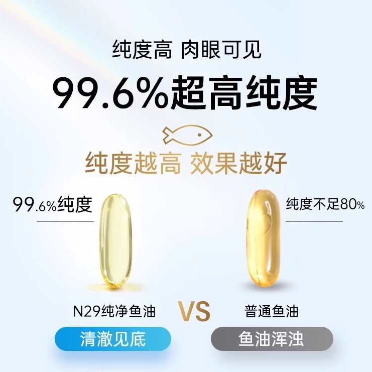 深海鱼鱼油软胶囊人用女生鱼肝油高浓度omega3官方旗舰epa进口