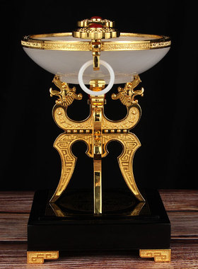 摆设摆件玉祥龙办公室装饰书架