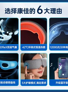 Konka Glasses Eye Care Device Eye Massager Hot compress Eye