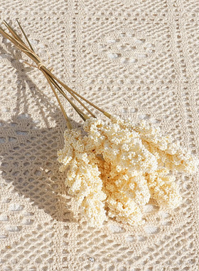 6 handmade vanilla spikes, simulated flowers, fake flowers,
