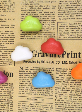 Simple and fun cloud rainbow cute magnet message board, thr