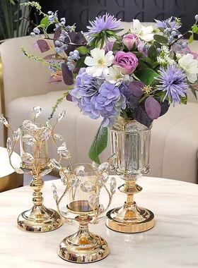 2024 Light Luxury Candlestick Crafts Home Decor Hotel Bar D
