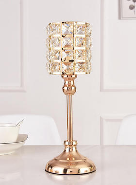 Goldencrystalcandleholders