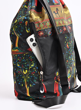 Folding travel bag, fitness bag, men's sports drawstring st