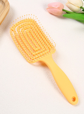 Hollow rib comb, rubber paint hair comb, hair salon hair to