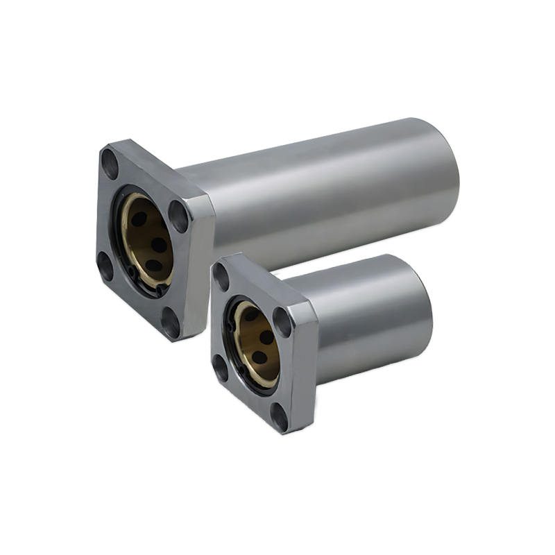 LMK6-60外钢内铜方法兰直线轴承自润滑轴承加长石墨铜套耐磨 - 图3