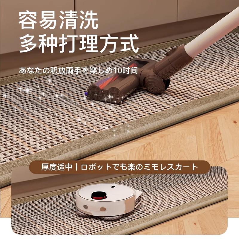Japanese non-slip water-absorbent and oil-absorbent wipeable no-wash kitchen mat