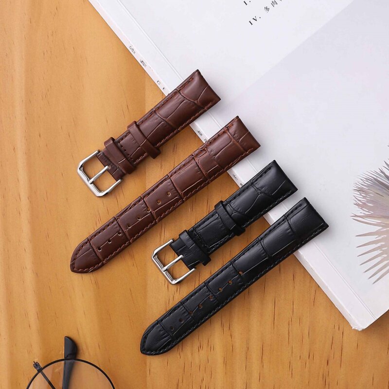 Genuine cowhide waterproof and wear-resistant watch strap factory direct sale
