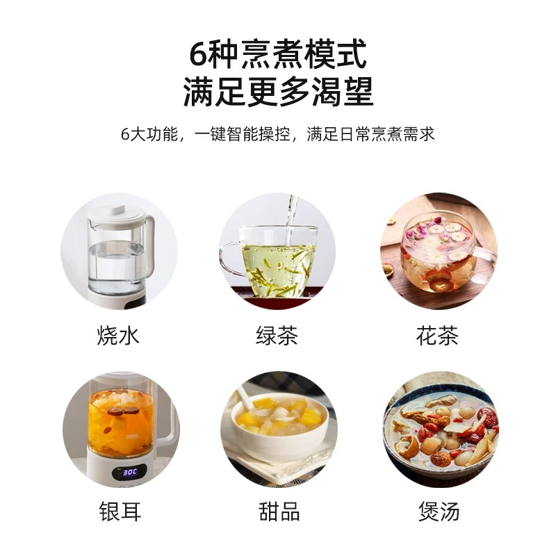 German mini health pot office home multi-functional constant temperature insulation mini small electric water boiler tea maker