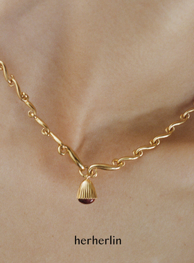 herherlin原创红虎眼石扭结项链