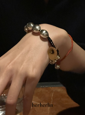 原创银珠南红手串S925