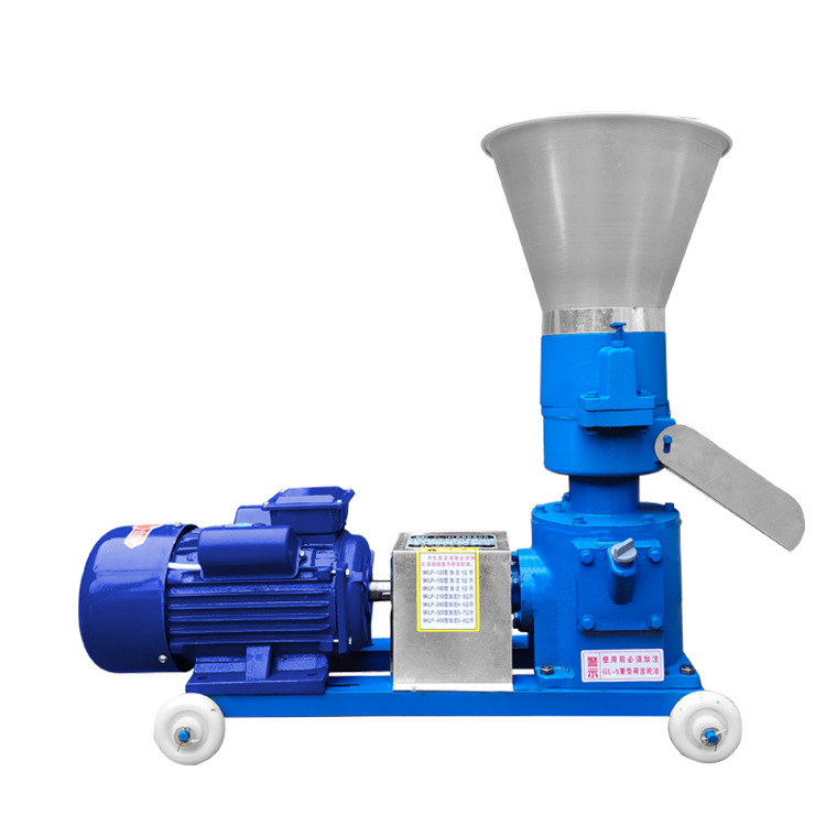 养殖场用饲料颗粒机小型家用制粒机鸡鸭鹅牛羊鱼造粒机秸秆饲料机