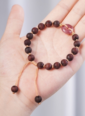 天然送女友搭配小叶紫檀手串ins