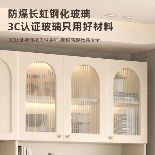 双人书桌书架一体桌组合实木家用轻奢办公桌学生写字桌台式电脑桌 - 图1