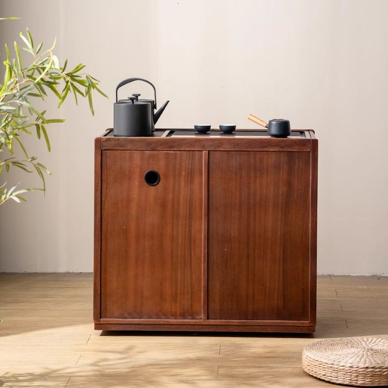 缅甸黑胡桃木茶水柜移动茶台烧水壶一体茶吧机小户型茶桌沙发边柜,淘宝优惠券,粉丝福利购,淘宝优惠卷