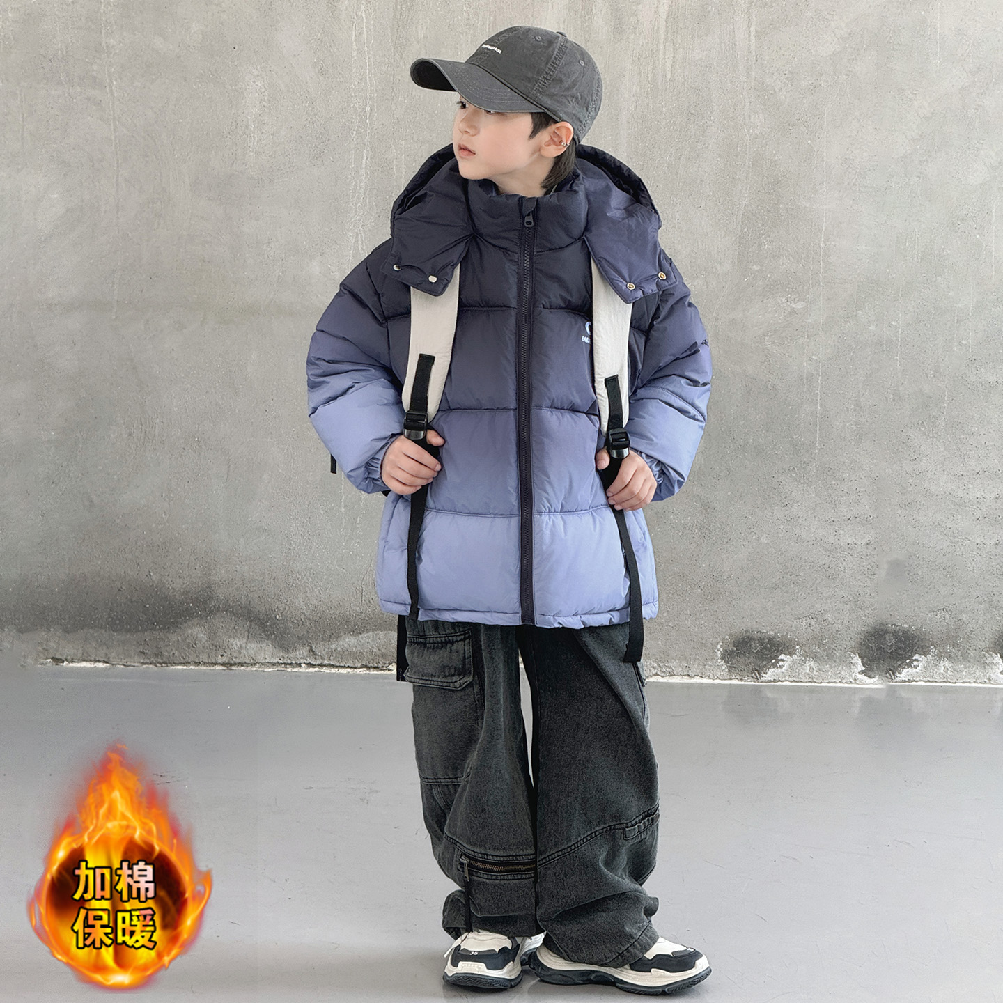 男童冬装羽绒棉服2025新款棉袄中大儿童加厚棉衣秋冬款冬季外套潮 - 图2