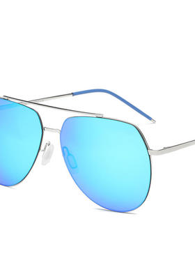 新款金属偏光太阳镜 男士墨镜尼龙彩膜反光蛤蟆镜男女同款偏光镜