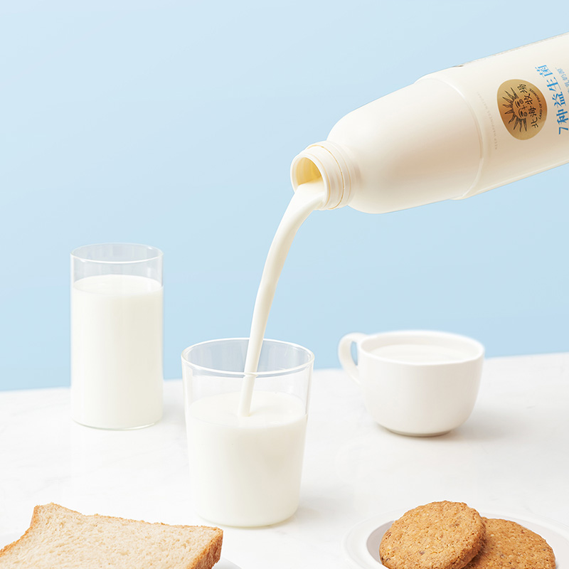 北海牧场7种益生菌纯净清爽原味酸奶1kg桶风味发酵乳新鲜营养