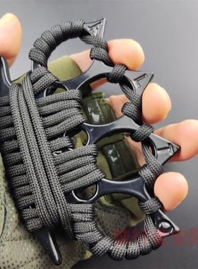 指虎合法防身武器户外拳扣手衣架四指拳套自卫虎指破窗器用品装备