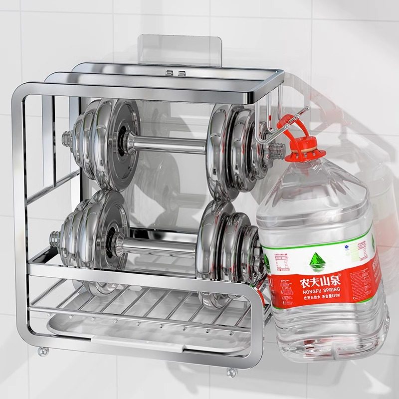 不锈钢抹布架厨房家用多功能洗碗布沥水收纳用品大全置物架免打孔