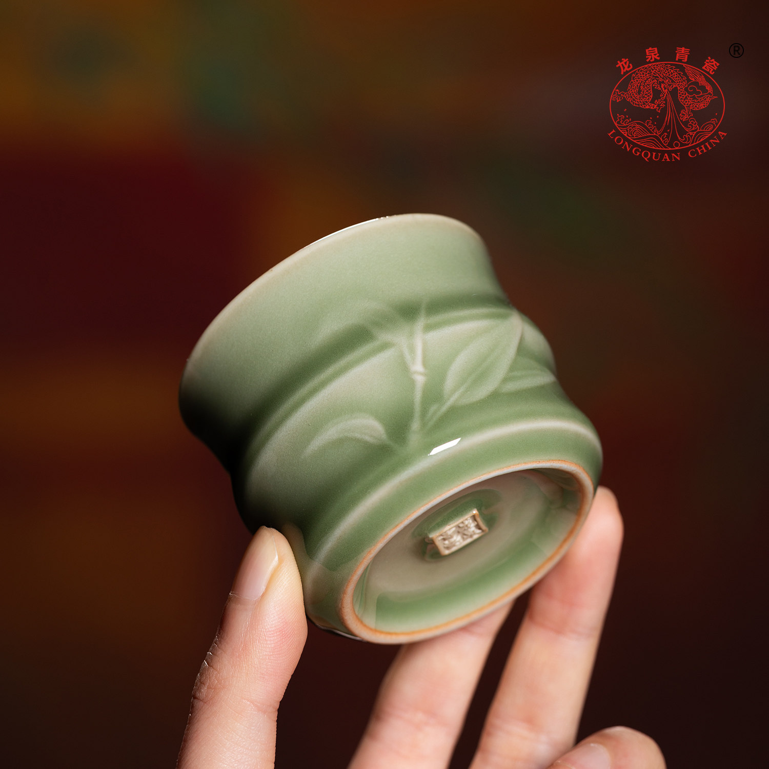 Travel Kung Fu Tea Set Longquan Green Porcelain