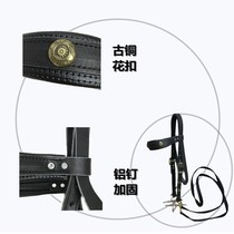 Horse Water Lema Cage Head Pure Horsechewy Cheeses Reins With Head Finish Horse Riding Saddle Horse Equestrian Items