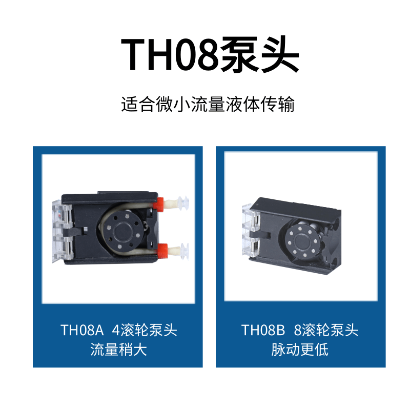 微型蠕动泵泵头迪创正品体积超小弹性挤压软管耐腐蚀易换管长寿命