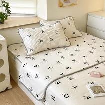 Category A Latex Cool Mat Three Sets High-end Ice Silk Mat Washable Children Summer Day Silk Air Conditioning Soft Mat Machine Washable