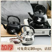 Thickened Stainless Steel Yellow Wine Warm Wine Pot with strainer hot wine Wine wine jug Home bronzed Induction Cookware Hot Wine