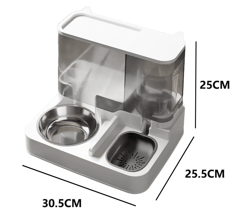 猫咪自动喂食器饮水机一体猫宠物喂猫狗猫食喝水器投狗碗碗盆陶瓷,淘宝优惠券,粉丝福利购,淘宝优惠卷