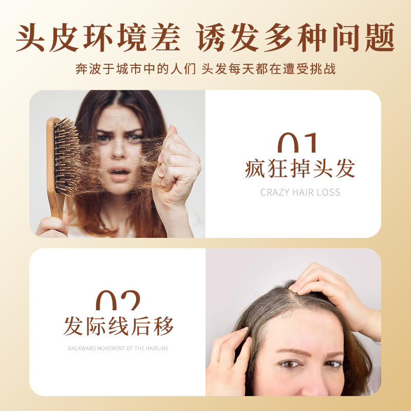 泛华防脱洗发露官方正品控油侧柏叶密发无硅油何首乌生姜洗发水 - 图1