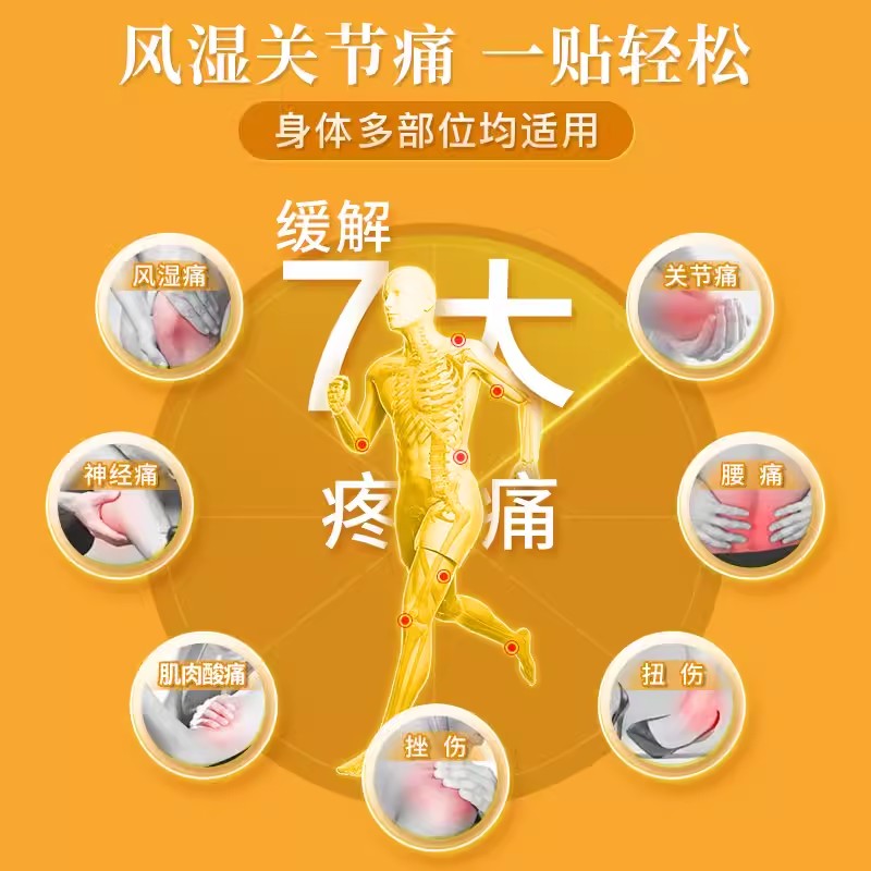 香港健康大药房透骨贴身体贴颈椎腰椎热敷贴艾草贴三七贴非膏药贴