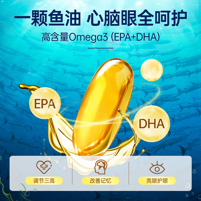 澳洲澳佳宝深海鱼油软胶囊omega3护眼blackmores成人鱼肝油中老年 - 图1