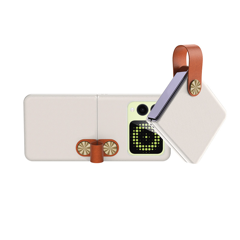 适用华为novaflip手机壳素皮支架p50pokcet折叠保护套商务防摔pockets高档皮套简约时尚pocket2定制男女轻薄 - 图3