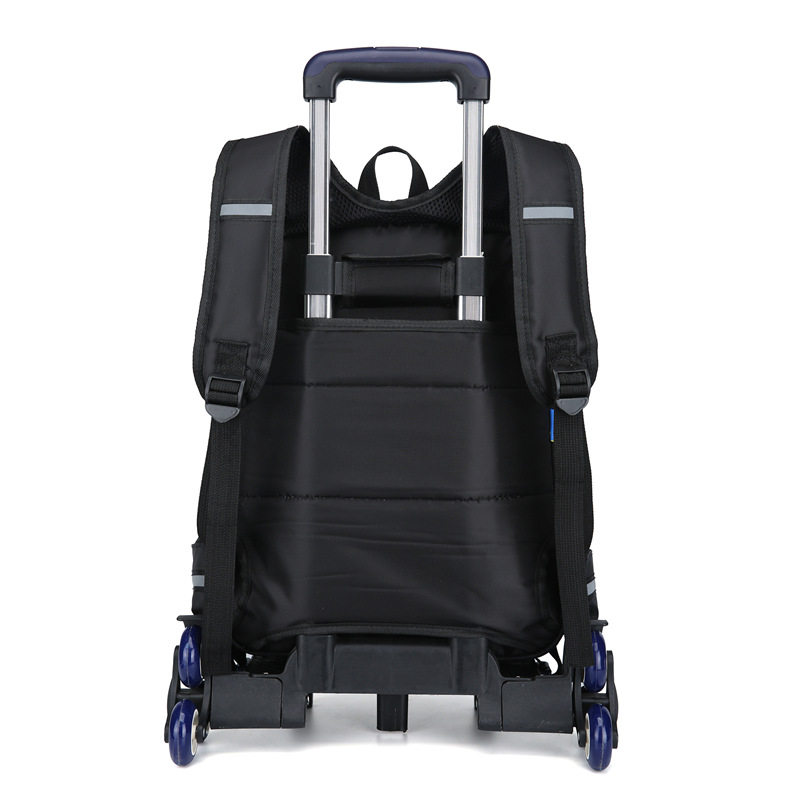 拉杆书包小学生男孩6-12 3-6拉杆箱 风舞尘卓悍双肩背包