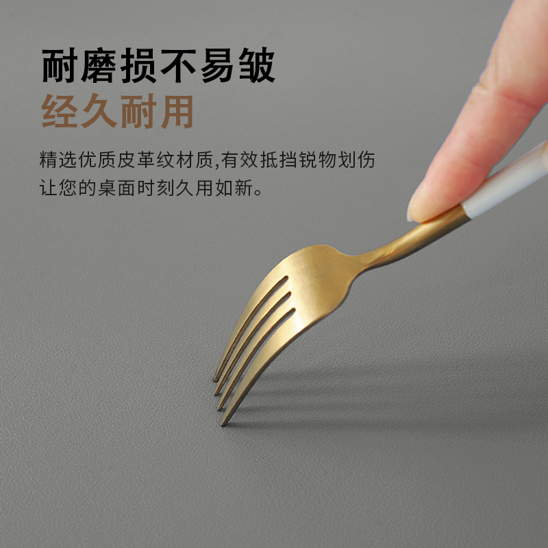 纯色皮革电视柜桌垫餐边柜台面保护垫子鞋柜玄关防脏酒柜防油防水 - 图2