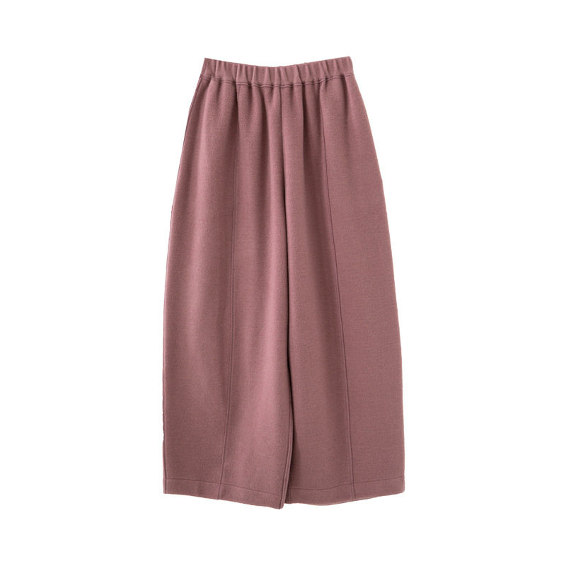 2025秋冬新款羊毛棉混纺柔软亲肤松紧腰宽松空气裤阔腿裤,淘宝优惠券,粉丝福利购,淘宝优惠卷