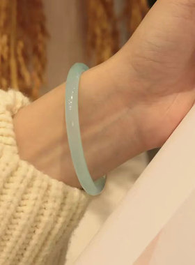 天然玉髓美人条手镯女小众