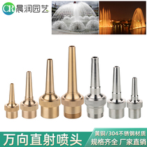 Universal DC nozzle stainless steel adjustable straight shot water view Scenery Music Fountain Fake Mountain Pool Square Dry Sprinkler