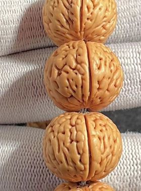 脑纹桃核手串佛珠念珠